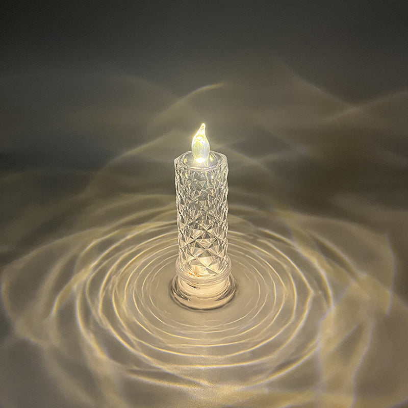 ✨ Crystal Rose Candle Light – Romantic Glow Without the Mess